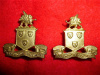 M116 - Wentworth Regiment Collar Badge Pair 